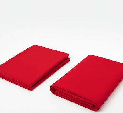 Red Cloth – Auspicious Fabric for Pooja & Rituals - Red, 1 meter